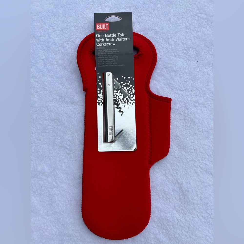 Wine Bottle Tote With Corkscrew Gift Set for Wine Lovers